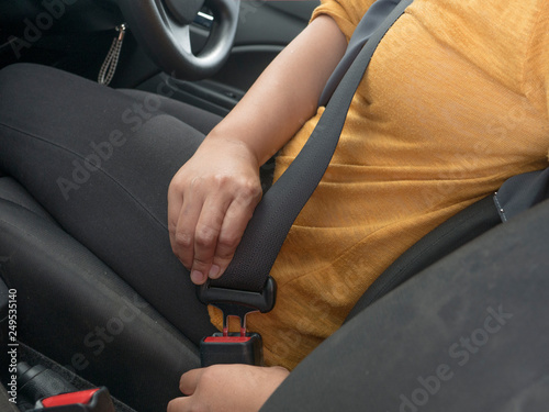Woman Driver Put on Seat Belt