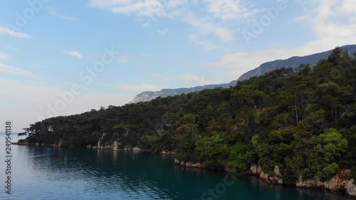 Wallpaper Mural An idyllic aerial view of Gulf of Gokova coastline (the Aegean Sea) under the summer skies… Torontodigital.ca