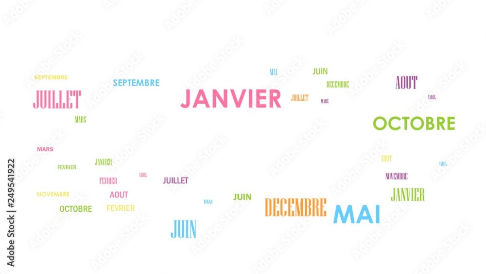 Typographie cinétique CALENDRIER Typographie cinétique CALENDRIER