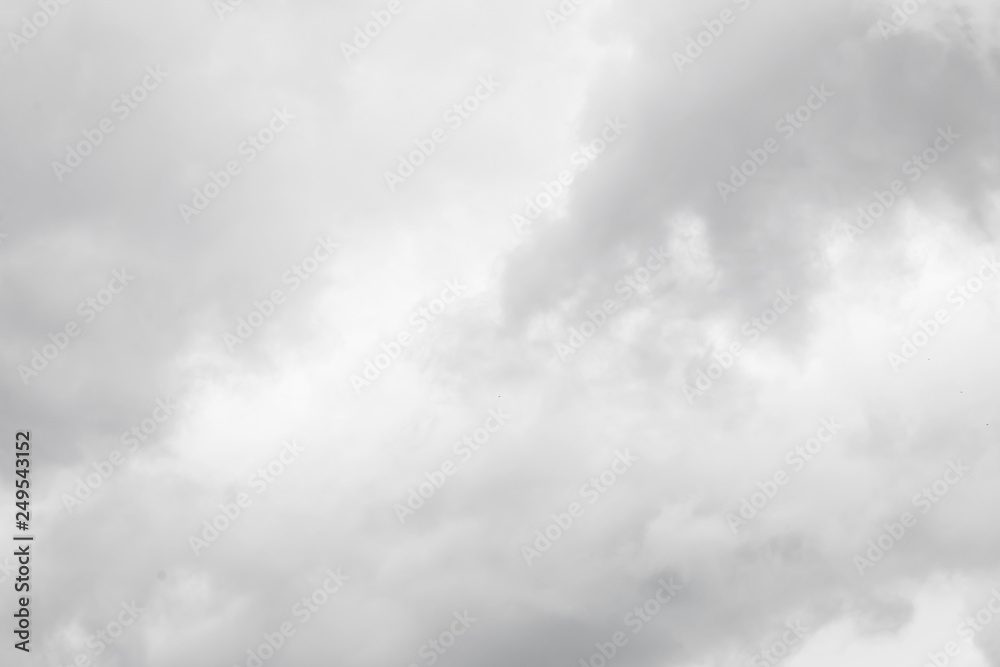 Light gray rain clouds. Light gray rain clouds.