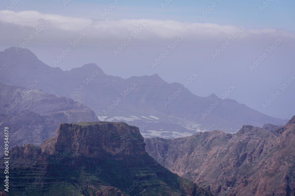 mountain scenery in Gran Canaria, Spain