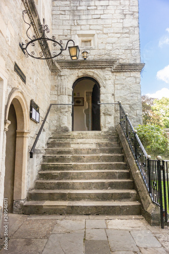 Ancient Stone Steps to a Door