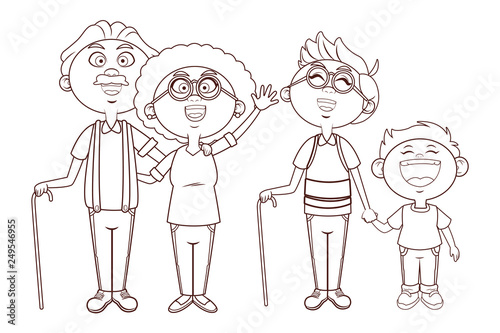 grandparents and grandson