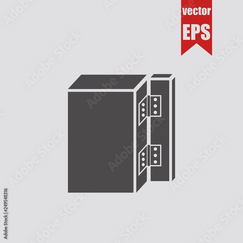 Door hinges icon.Vector illustration.	