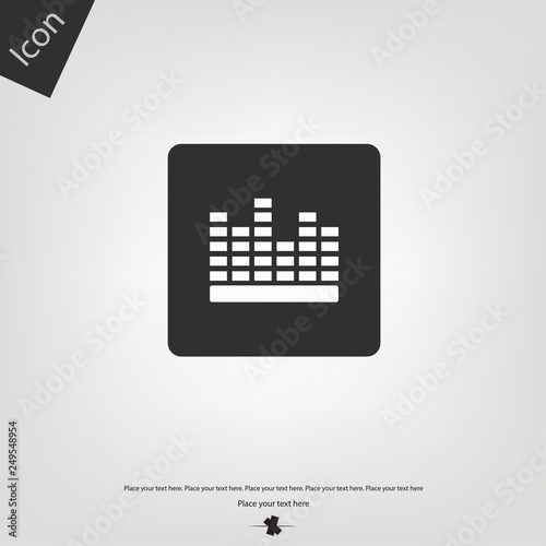 Sound equalizer vector icon