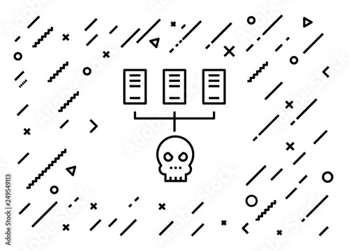 Server Hack Icon Concept