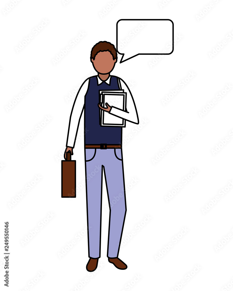 businessman speech bubble