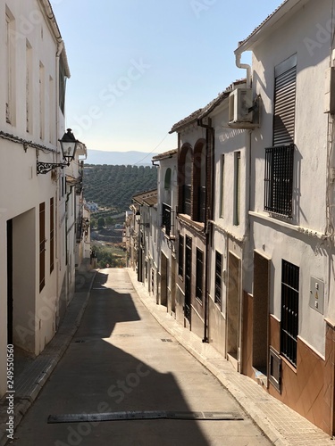 Ciudaad iznajar calleja andalucia pueblo