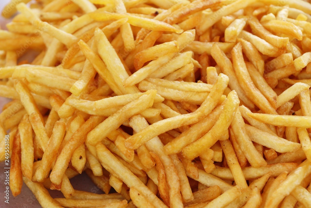 French fries is delicious at street food French fries is delicious at street food