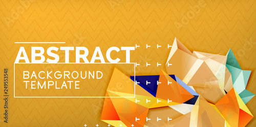 Triangular low poly background design