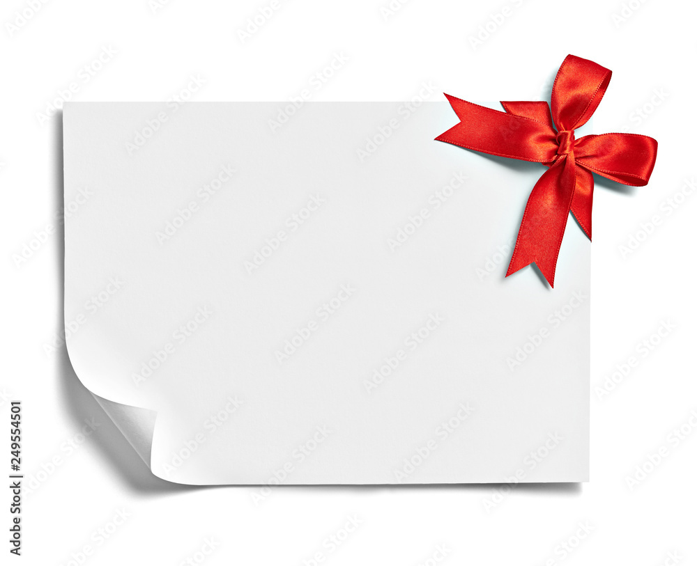 ribbon bow card note chirstmas celebration greeting ribbon bow card note chirstmas celebration greeting
