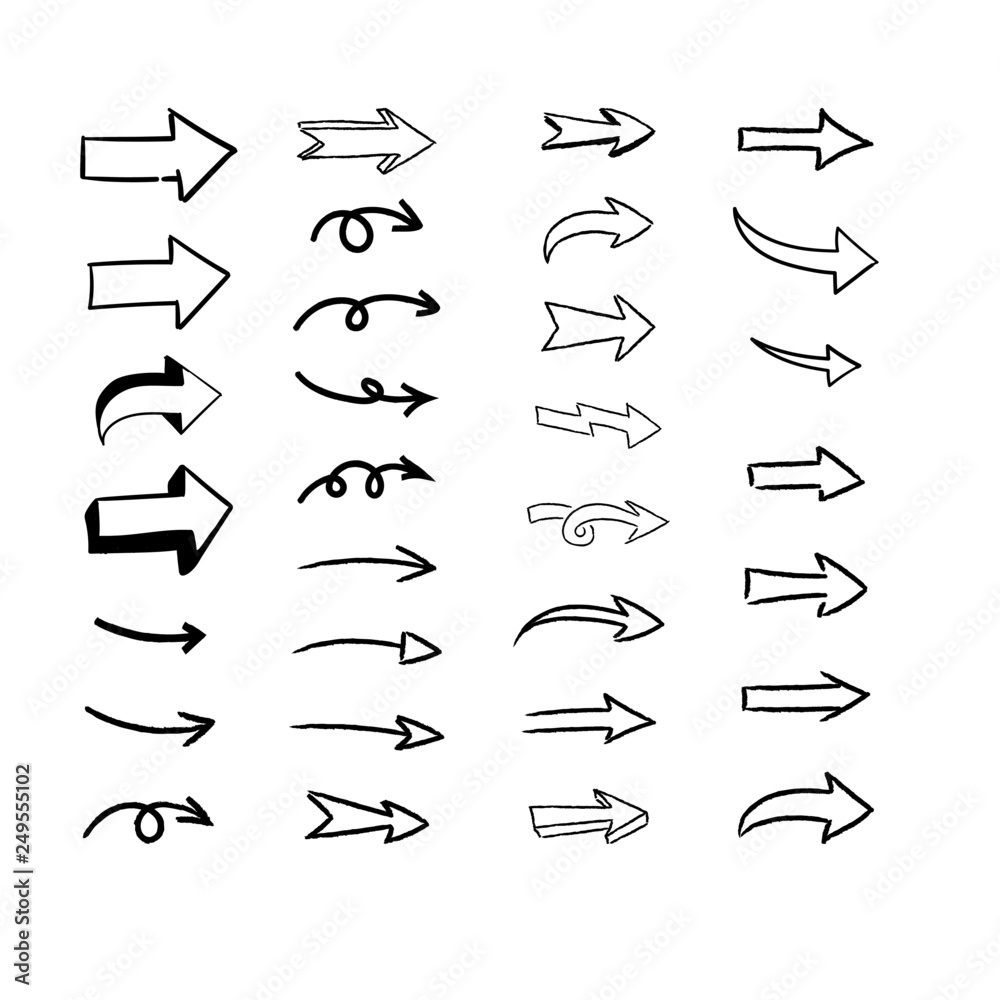 Hand drawn arrows Hand drawn arrows
