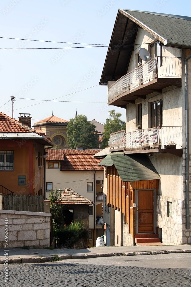 Traditional and historical architecture in Sarajevo, Bosnia and Herzegovina.