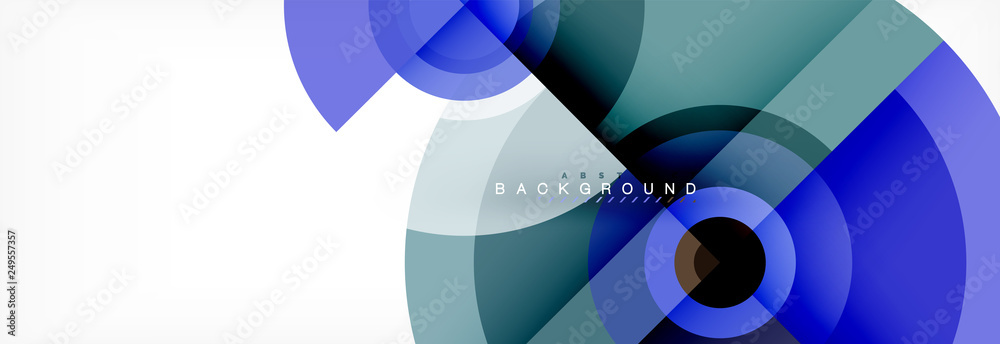Round circles and triangles abstract background Round circles and triangles abstract background
