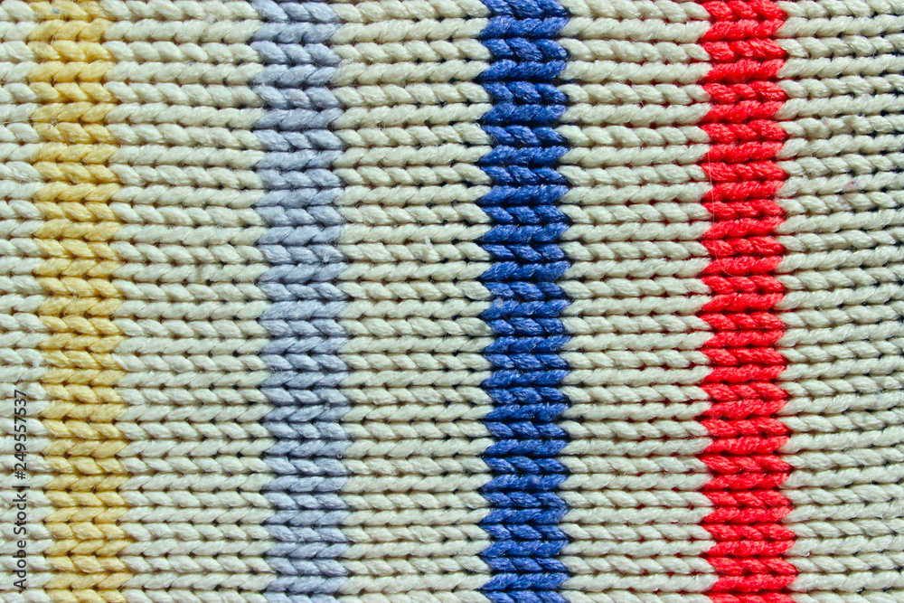 Abstract Knitting Background. Knit Texture Close Up. Abstract Colorful Fabric Background. Abstract Knitting Background. Knit Texture Close Up. Abstract Colorful Fabric Background.