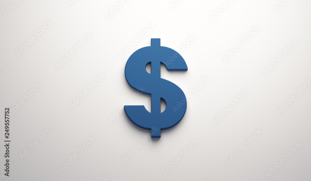 Dollar Sign - Biusiness and Finance . 3D Render Illustration Dollar Sign - Biusiness and Finance . 3D Render Illustration