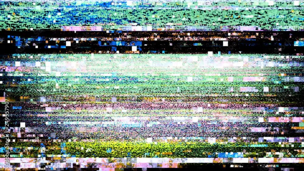 Rolling video static malfunction (Loop).