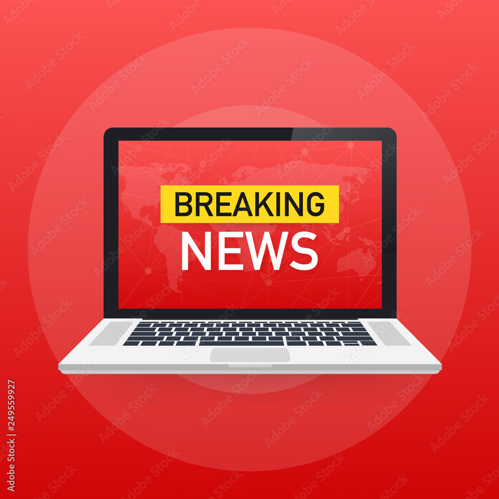 Breaking News Live on World Map Background. News background, breaking news, vector infographic with news theme. Breaking News Live on World Map Background. News background, breaking news, vector infographic with news theme.