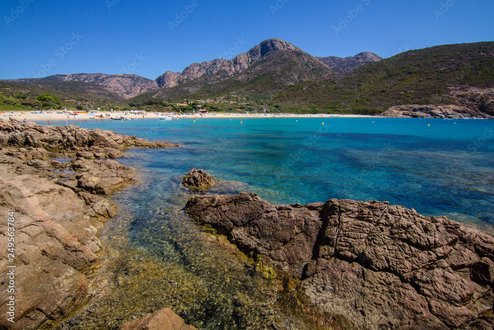 Beautiful coast in the north of Corse