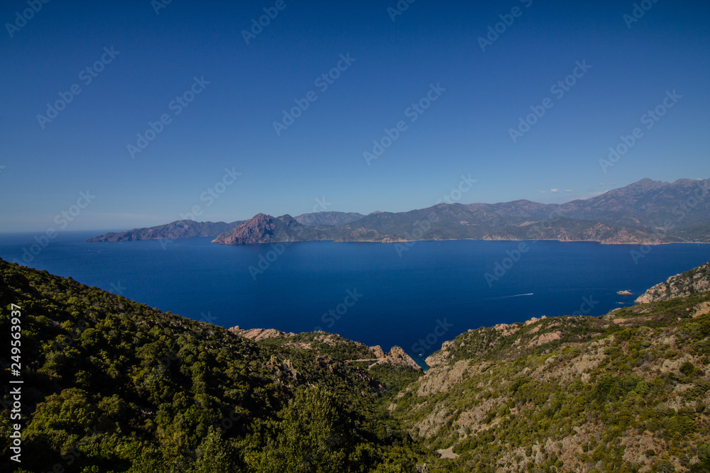 Beautiful coast in the north of Corse