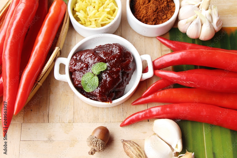 Korean red pepper paste gochujang for cooking StockFoto Adobe Stock