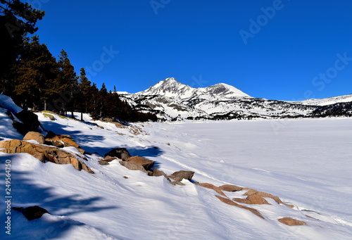 Lac des Bouillouses gelé photo