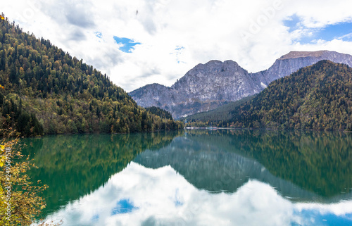Moutain lake  Ritsa (Riza), Abkhazia, Caucasus mountains © Igor Luschay