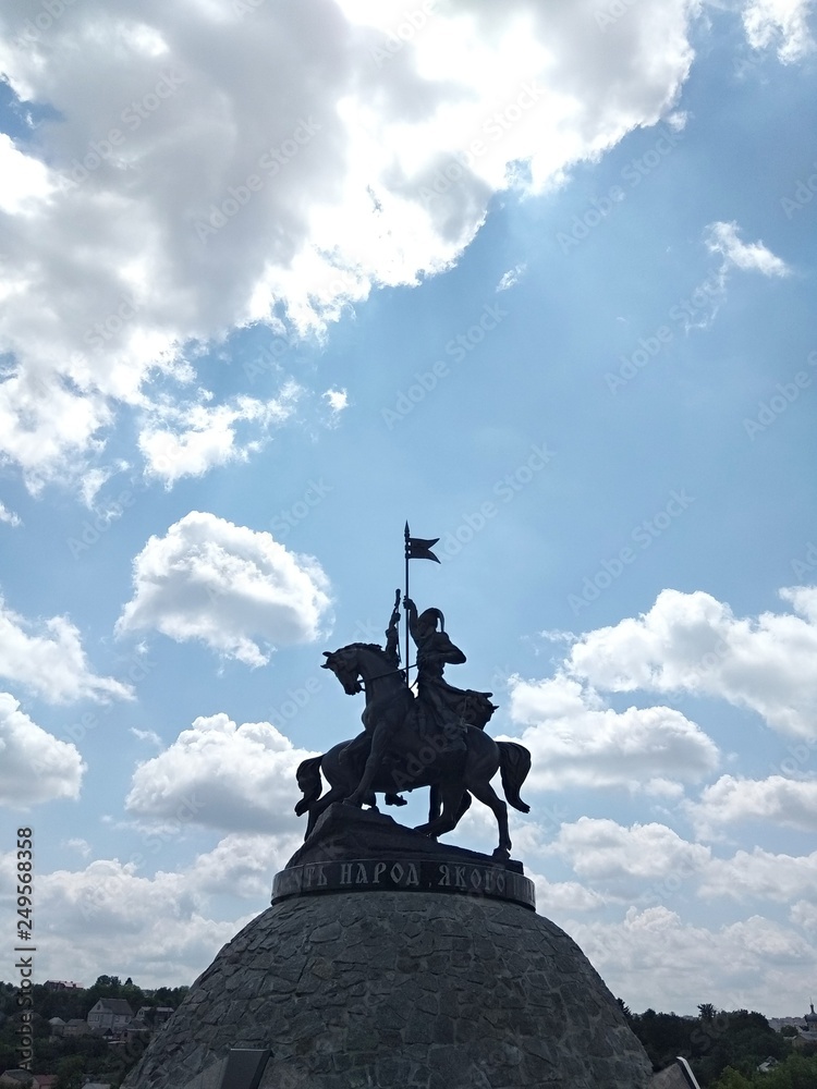 Ukraine, Monument to Zalizniak and Gonty.