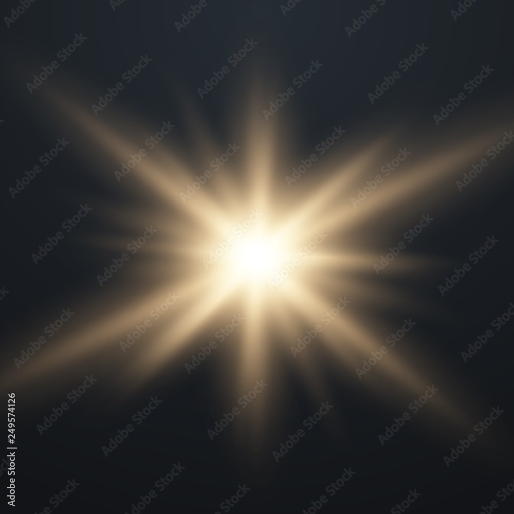 Glowing Light Stars with Sparkles. Glowing Light Stars with Sparkles.
