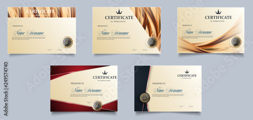 Certificate of Appreciation template. Classical style. Luxury and Modern style. Vector illustration