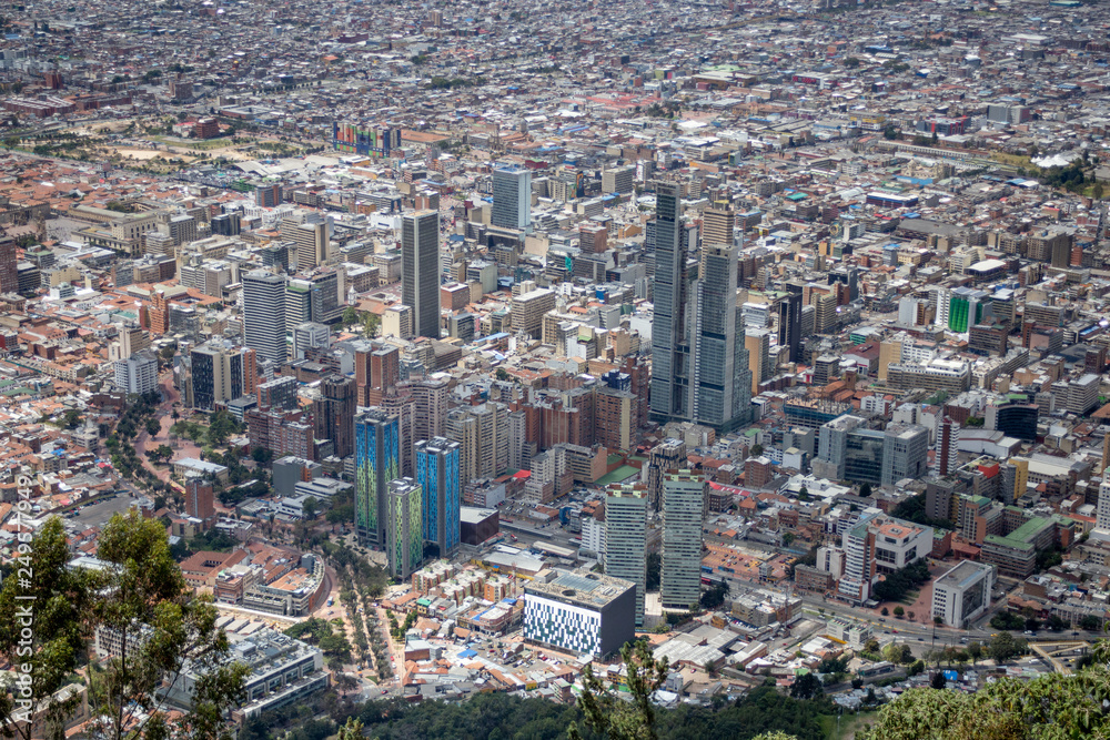 vista aerea de la ciudad de bogota colombia
