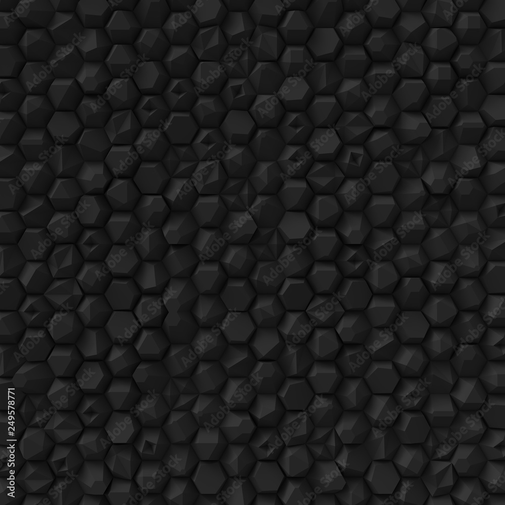 Black abstract hexagons backdrop Black abstract hexagons backdrop