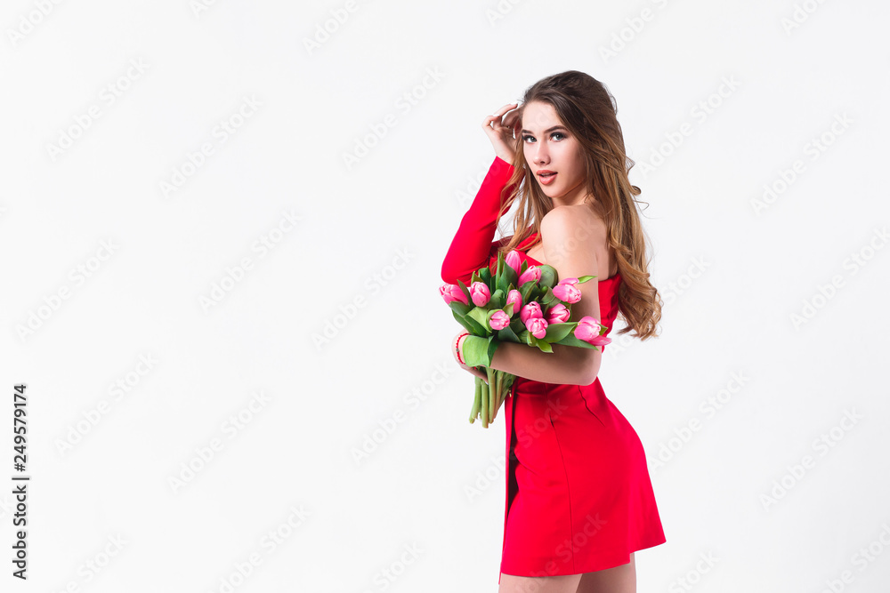 Girl with tullips Girl with tullips