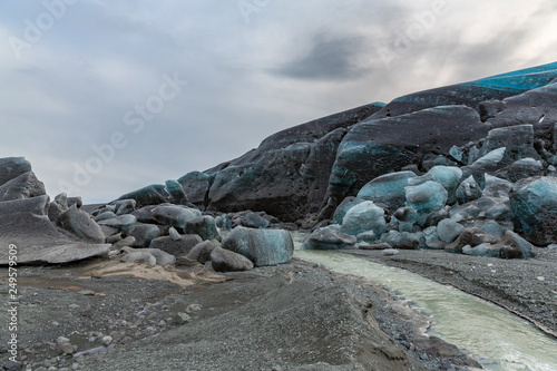 Dieing subsection of Vatnajokull glacier, Iceland photo