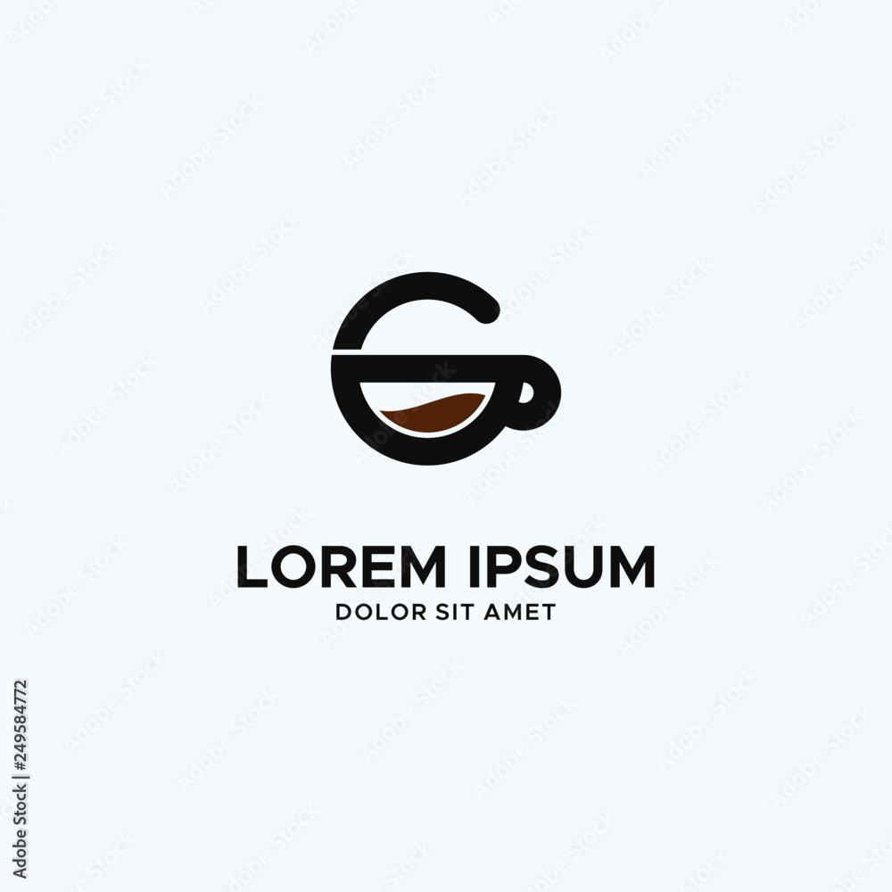 Obraz premium Global Coffe logo