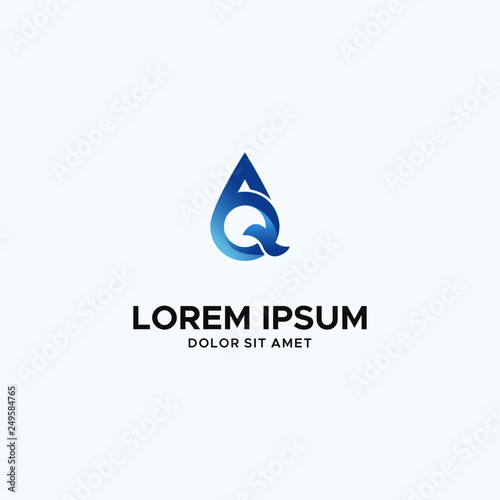 AQ water logo