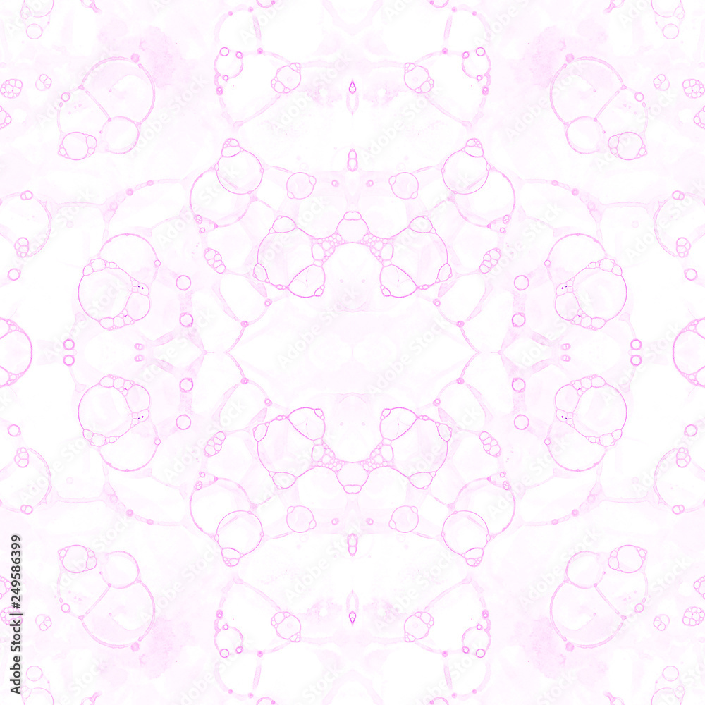 Pink seamless pattern. Attractive delicate soap bu