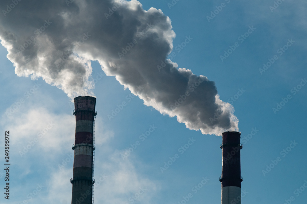 Industrial Chimney Coal Power Plant Industrial Chimney Coal Power Plant