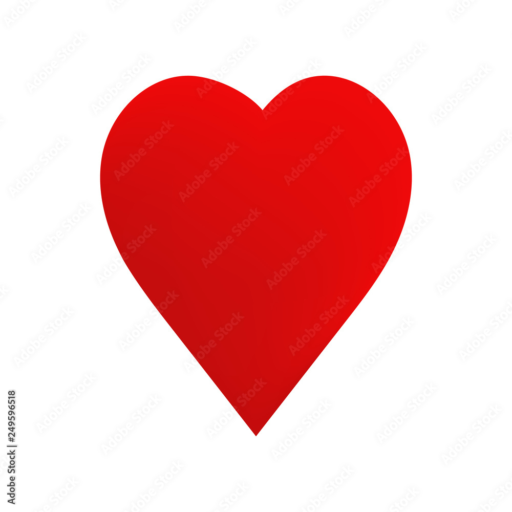 Big red heart illustration