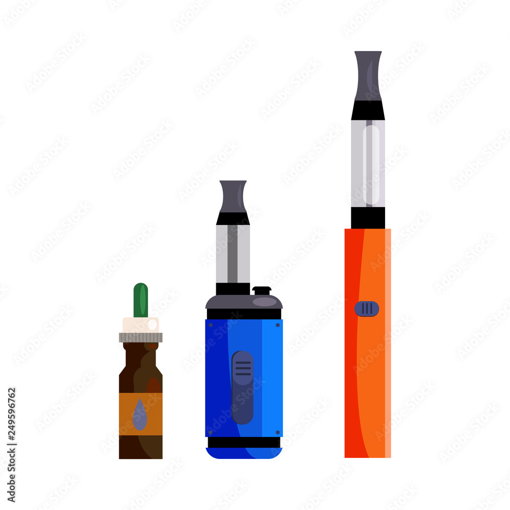 Electronic cigarette illustration Electronic cigarette illustration