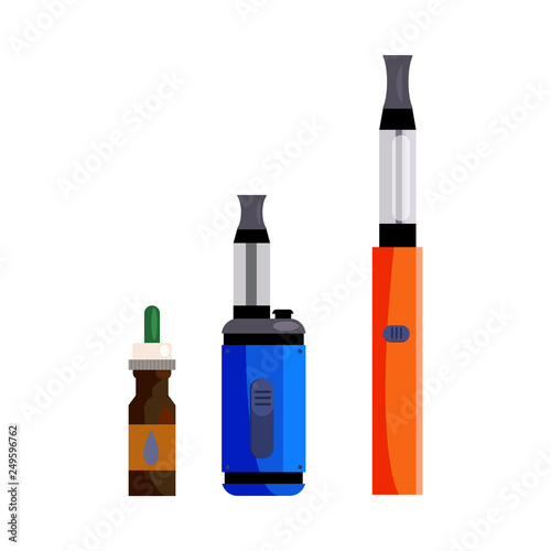 Electronic cigarette illustration