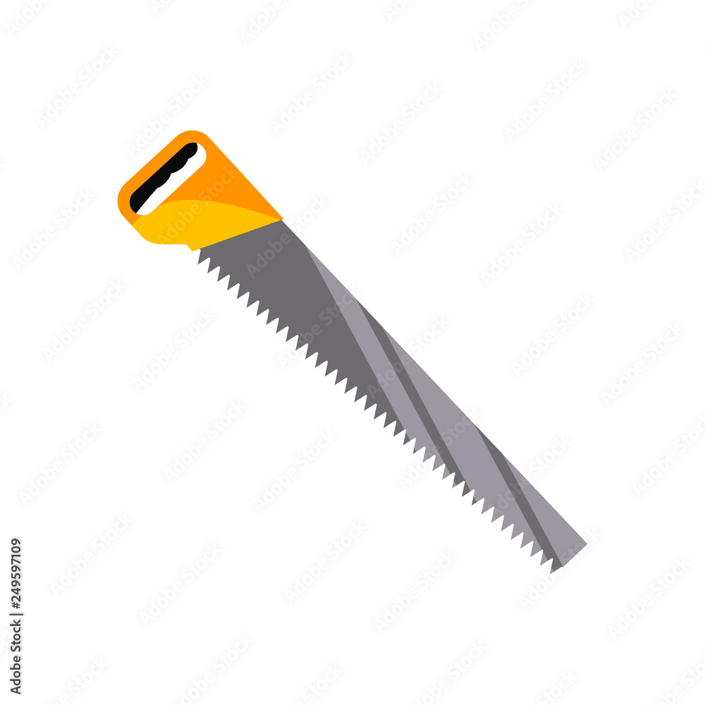 Manual chainsaw illustration Manual chainsaw illustration