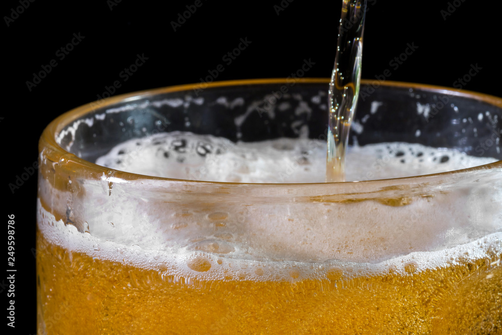 custom made wallpaper toronto digitalBeer into glass, close-up. Alcoholism concept