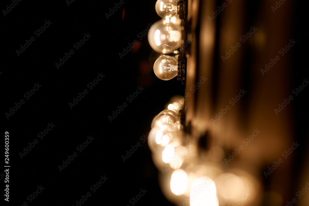 round bulbs with yellow light in the dark round bulbs with yellow light in the dark