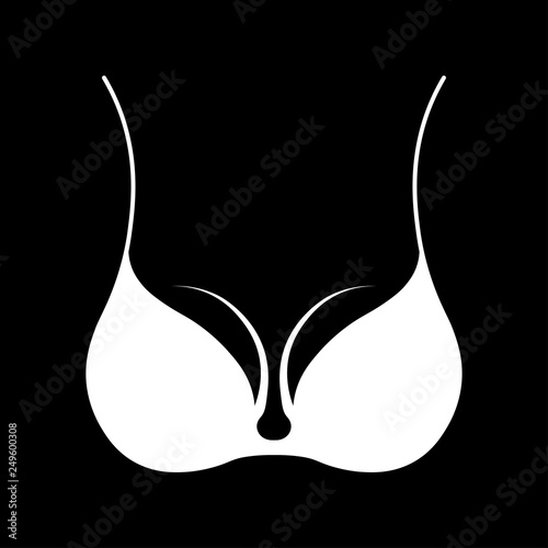 Woman underwear, the silhouette. Menu item in the web design