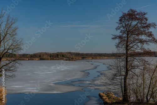 Nice sunny winter day near Rozmberk pond in south Bohemia © luzkovyvagon.cz