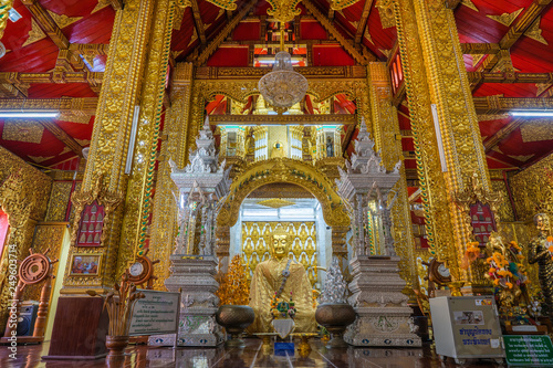 Lamphun, Thailand -February  13, 2019 : Temple Wat San Pa Yang Luang, Lamphun, Thailand © luvvstudio