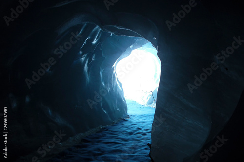 Montenvers Ice Cave on the Sea of Ice Glacier - Mont Blanc, Chamonix, French Alps