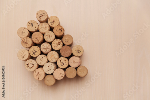 Close Up Shot of Wine Bottle Corks 