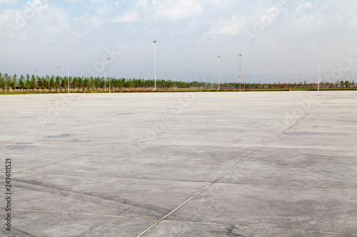 Empty Large Concrete Ground